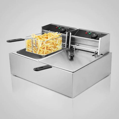 Commercial 12 Liter Electric Deep Fryer, French Fries Making Machine - Adnan Electronics