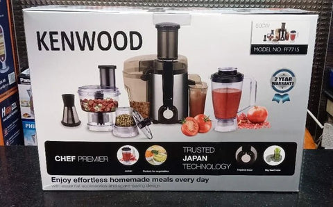 Kenwood All In One Food Processor Juicer, Blender, Grinder, Meat Chopper & Vegetable Cutters - Adnan Electronics