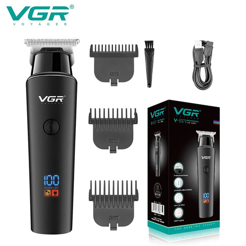 VGR V-937 Black Barber Machine Professional Hair Trimmer Electric Pro Hair Clipper