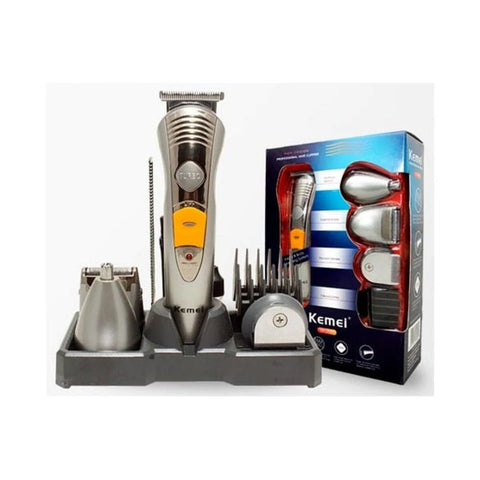 Kemei KM - 580a 7 in 1 Barber Machine Professional Hair Trimmer Electric Pro Hair Clipper - Adnan Electronics