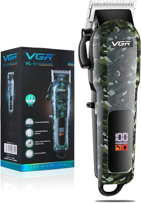 VGR V-665 Barber Machine Professional Hair Trimmer Electric Pro Hair Clipper