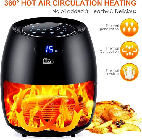 Uten Air Fryer 8L,  High-power- 1700W