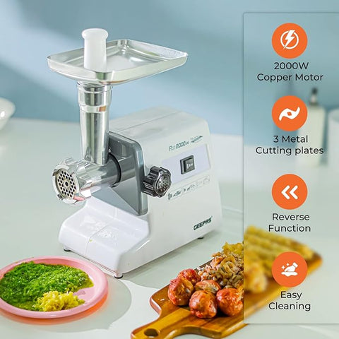 Geepas 2000W Electric Meat Grinder GMG767 - Adnan Electronics