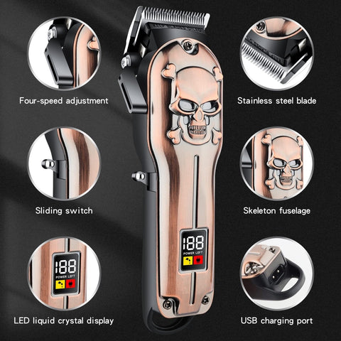 Kemei KM - 2618 Barber Machine Professional Hair Trimmer Electric Pro Hair Clipper - Adnan Electronics