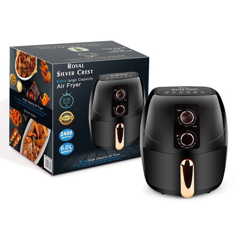 Silver Crest 6L SC-8806 mechanical control air fryer oil free cooking air pot