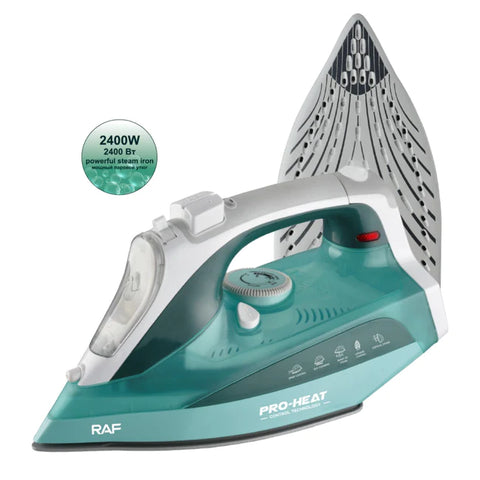 Raf Steam Iron for Clothes, Non-stick Soleplate Iron & Self-Cleaning R-1201