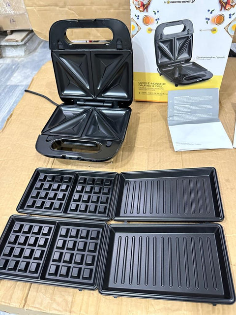 3 in 1 Sandwich Maker Sandwich, Waffle & Griller