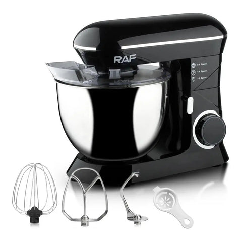 RAF Stand Mixer 3×1, Black, 1400 WATT, 8 Liter, Model R.6602