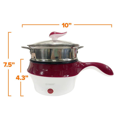 Hug Multifunctional Non - Stick Electric Frying Pan Steamer Rice Cooker - Adnan Electronics