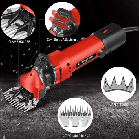 Powerful Electric Sheep Hair Shearing Clipper Kit Shear Wool Cut