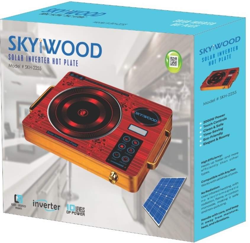 SKYWOOD Solar Inverter Electric Stove SKH-2255 Single Hotplate 100-200 ...
