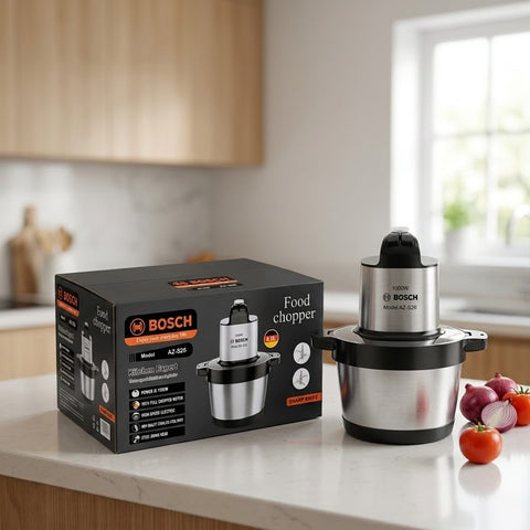 Bosch 6.0L Heavy Duty Electric Food Chopper & Meat Grinder – 1000W Pure Copper Motor