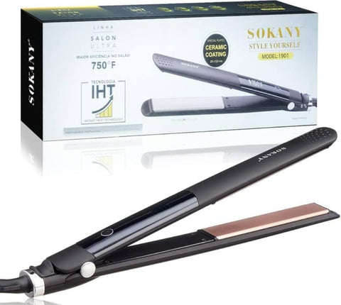 Sokany Instant Heat Technology Salon Ultra Hair Straightener SK-1901, 45W-60W