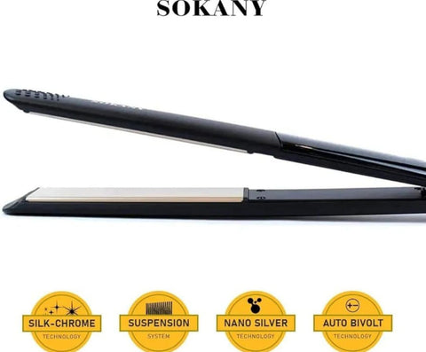 Sokany Instant Heat Technology Salon Ultra Hair Straightener SK-1901, 45W-60W