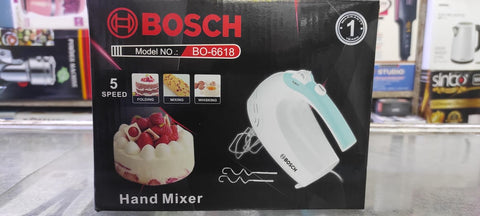 Bosch Electric 5 Speed Hand Mixer / Egg Beater BO - 6618 - 450W - Adnan Electronics