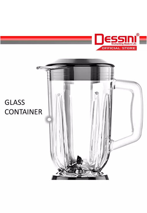 Dessini DS - 1188 Italy 4 IN 1 Lcd Display Blender, Grinder, Chopper, Mixer Miller, Juicer Extractor & Smoothie Ice Crusher - 1800W - Adnan Electronics