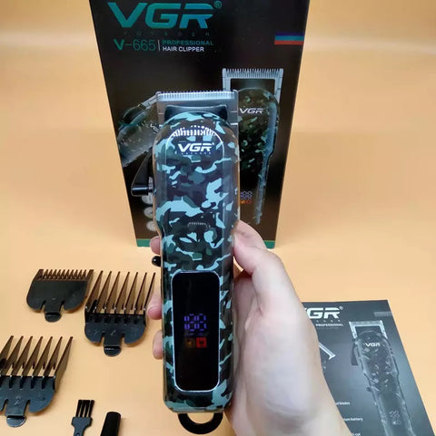 VGR V-665 Barber Machine Professional Hair Trimmer Electric Pro Hair Clipper