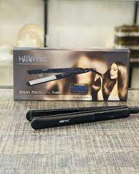 Hartec Titanium Plates Flat Iron Straightening Styling Tools Black LCD Display - Adnan Electronics