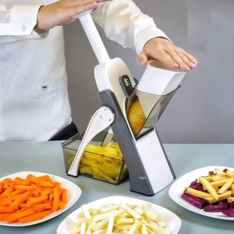 MULTIFUNCTIONAL VEGETABLE SPRING SLICER 6 IN 1 - Adnan Electronics